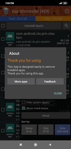 App Uninstaller - easy remover - عکس برنامه موبایلی اندروید