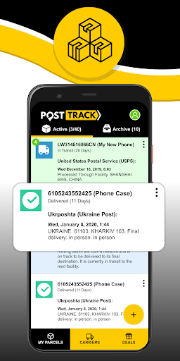 Post Track - Image screenshot of android app
