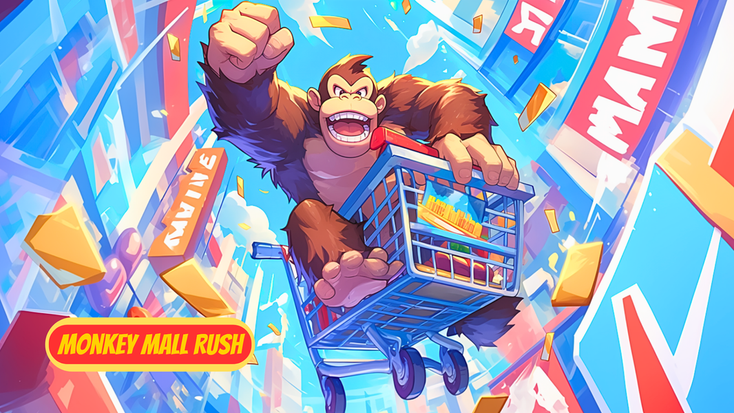 Monkey Mall Rush Kong Hit - Gameplay image of android game