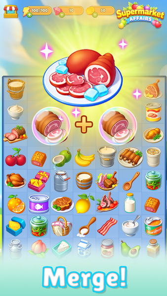 Supermarket Affairs - Merge - Gameplay image of android game