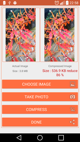 Compress Image , Resize & Crop - Image screenshot of android app