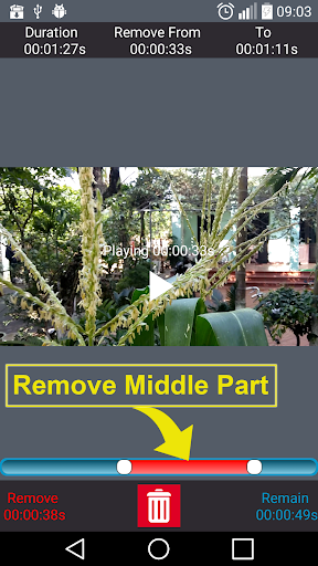 Remove Middle Parts Video - Image screenshot of android app