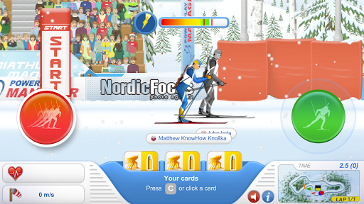 Biathlon Mania - Gameplay image of android game