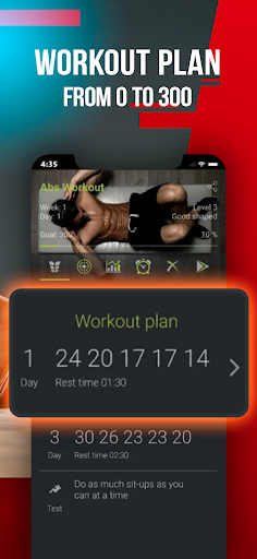 Abs Workout: Six Pack at Home - Image screenshot of android app