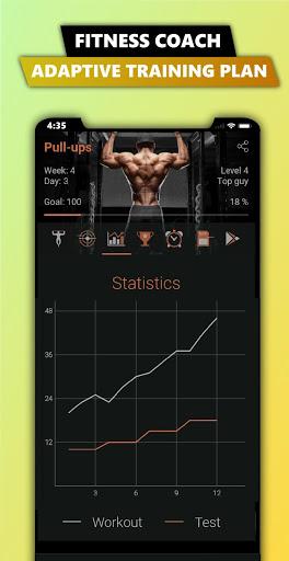 100 Pull Ups Workout - Image screenshot of android app