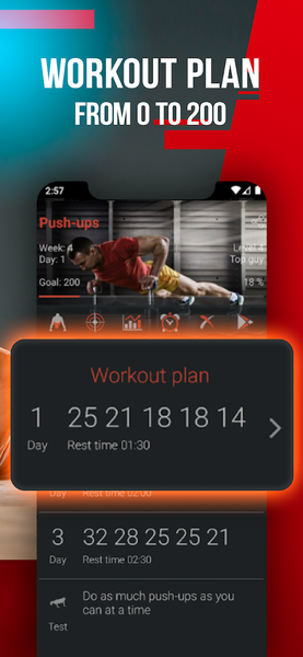 200 Push Ups - Home Workout - عکس برنامه موبایلی اندروید