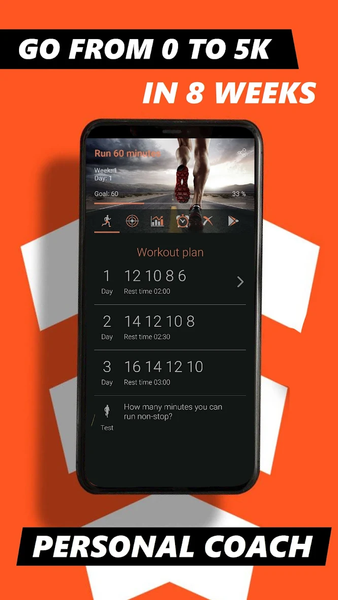 Run 60 minutes - Training Coach to 5K - عکس برنامه موبایلی اندروید