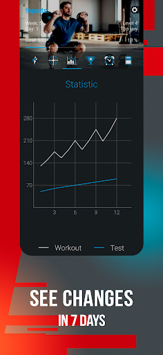 500 Squats: Home Workout - Image screenshot of android app