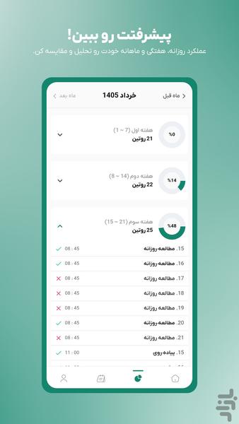 روتین | ساخت عادت و برنامه ریزی - عکس برنامه موبایلی اندروید