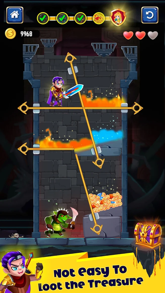 Hero Rescue - Pin Puzzle Games - Gameplay image of android game
