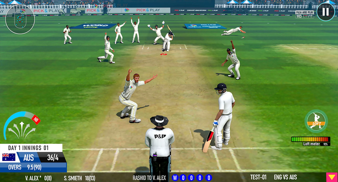 Cricket Game: Bat Ball Game 3D - Gameplay image of android game