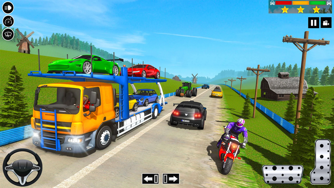 Car Transport Truck Sim ۳D - عکس بازی موبایلی اندروید