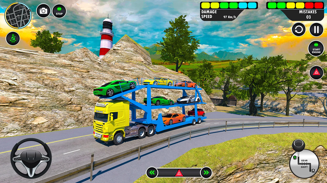 Car Transport Truck Sim ۳D - عکس بازی موبایلی اندروید