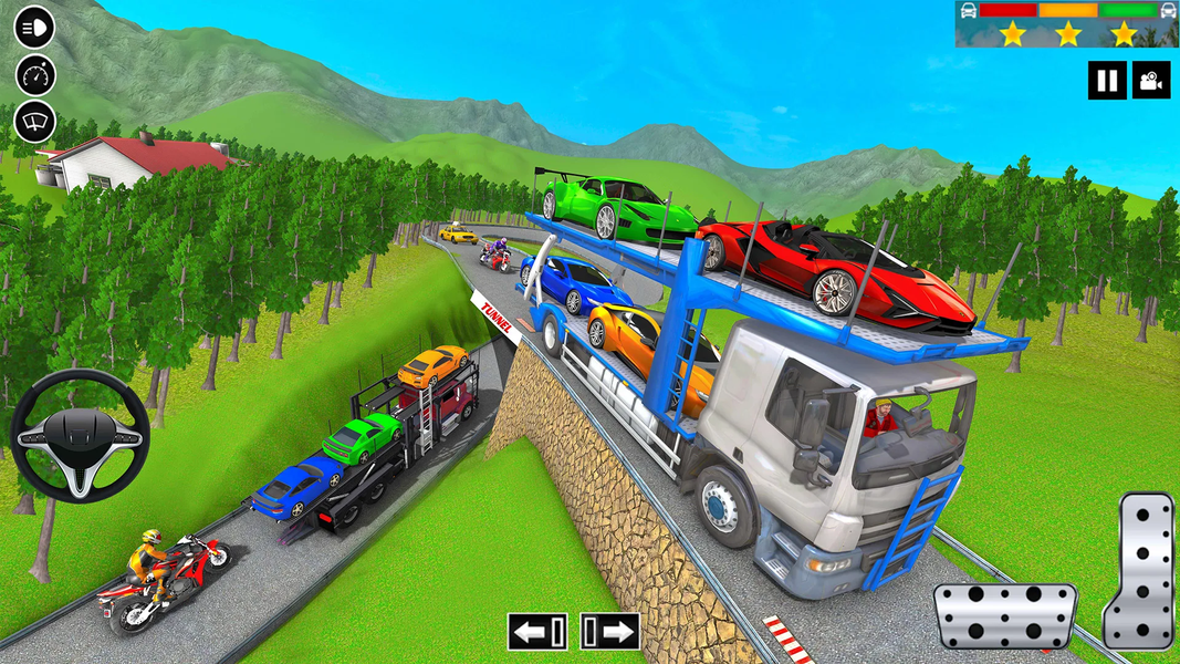 Car Transport Truck Sim ۳D - عکس بازی موبایلی اندروید