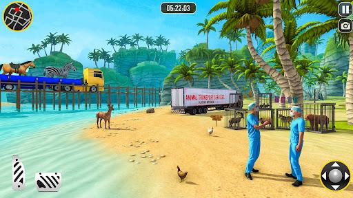 Animal Cargo Truck Transporter - Gameplay image of android game
