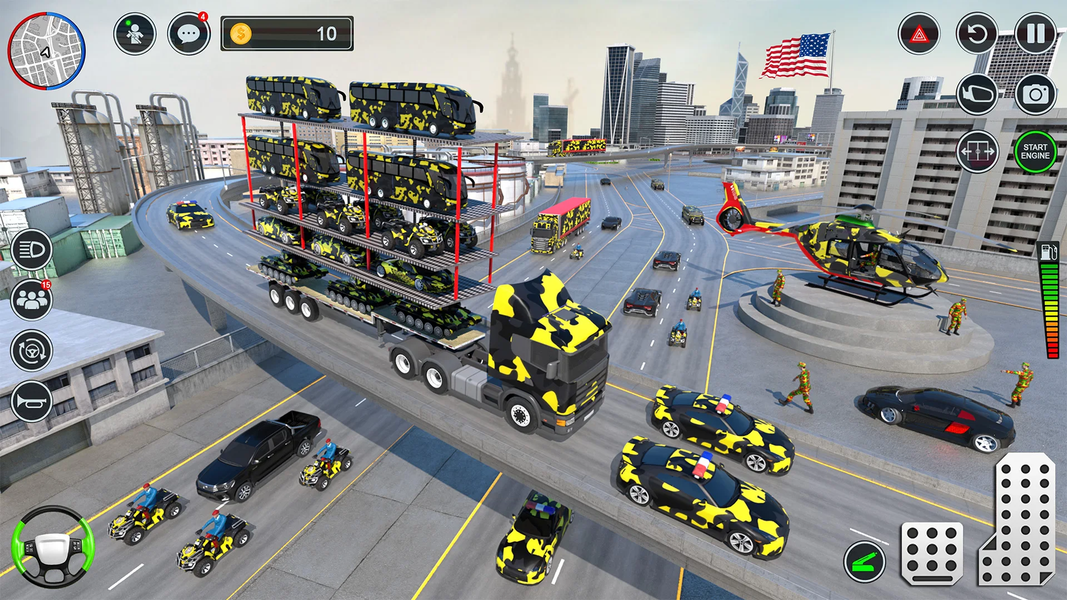 Army Vehicle Driving Games ۳D - عکس بازی موبایلی اندروید