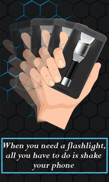 Shake Phone Flashlight - Image screenshot of android app