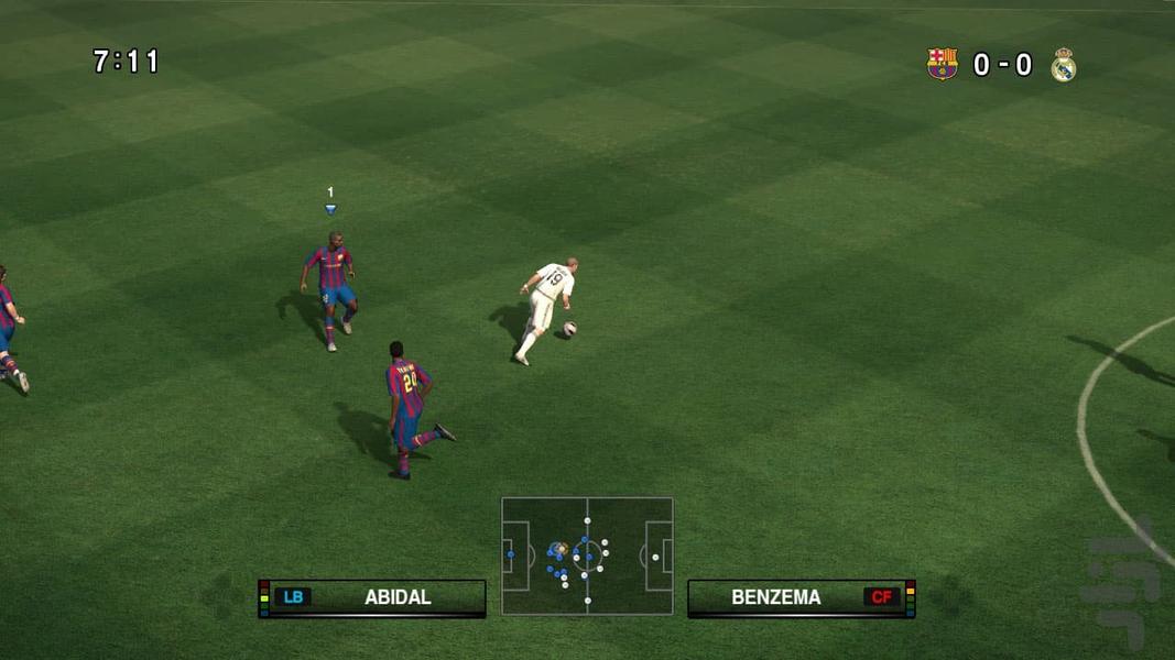 فوتبال pes ۲۰۱۰ - عکس بازی موبایلی اندروید
