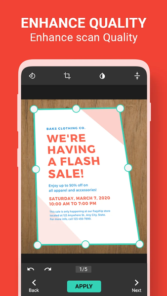 Photo Scanner - Scan to PDF - عکس برنامه موبایلی اندروید