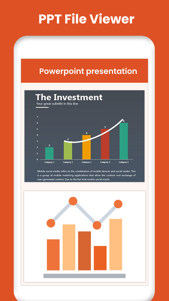 PPT File Opener: Presentation - عکس برنامه موبایلی اندروید