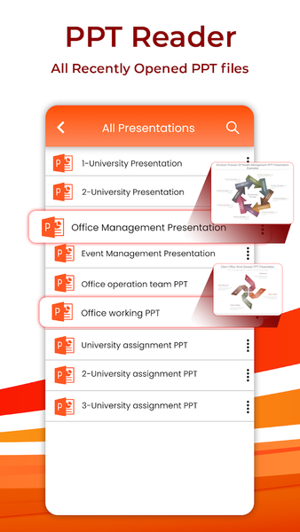 PPTX File Opener: PPT Viewer - عکس برنامه موبایلی اندروید