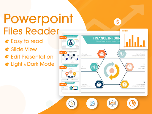 PPTX Viewer: PPT Slides Viewer - عکس برنامه موبایلی اندروید