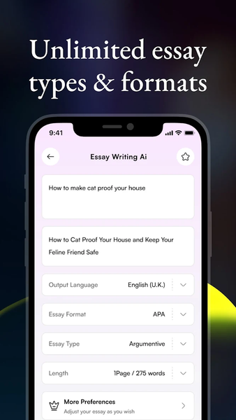 Al essay writer & helper - عکس برنامه موبایلی اندروید