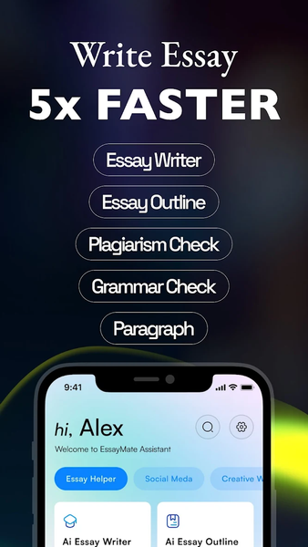 Ai essay writer: writing app - عکس برنامه موبایلی اندروید