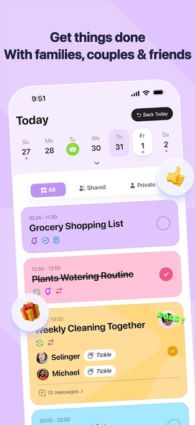 DuoDo:Shared ToDo List&Tracker - عکس برنامه موبایلی اندروید
