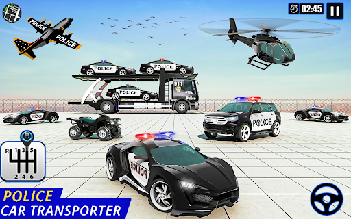 Police Cargo Transporter Truck - Gameplay image of android game