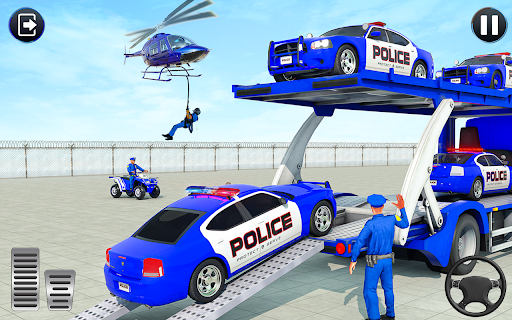 Police Cargo Transporter Truck - Gameplay image of android game
