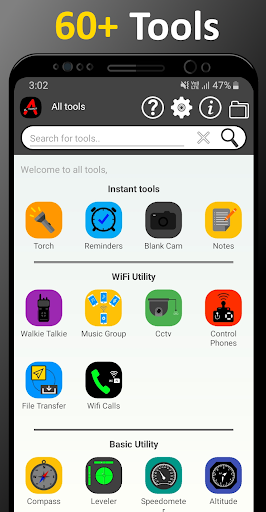 All tools – جعبه ابزار گوشی - Image screenshot of android app