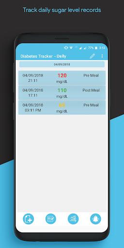 Diabetes Tracker Daily - Image screenshot of android app