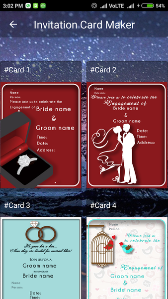 Invitation Card Maker - عکس برنامه موبایلی اندروید