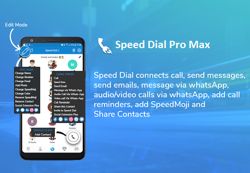 Speed Dial Pro Max - عکس برنامه موبایلی اندروید