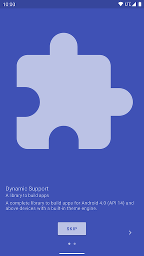 Dynamic Support | Library Demo - Image screenshot of android app