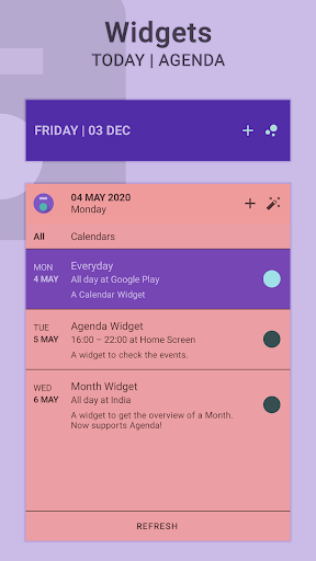 Everyday | Calendar Widget - عکس برنامه موبایلی اندروید