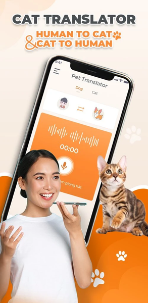 Cat & Dog Translator Prank App - عکس برنامه موبایلی اندروید