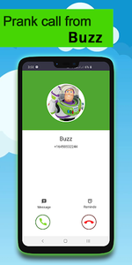 Call from buzz the Simulator prank - Image screenshot of android app