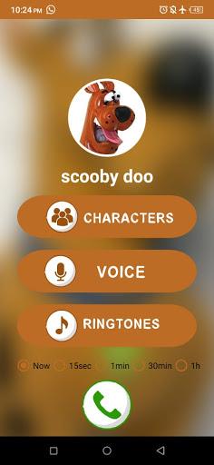 fake call scoby doo - Image screenshot of android app