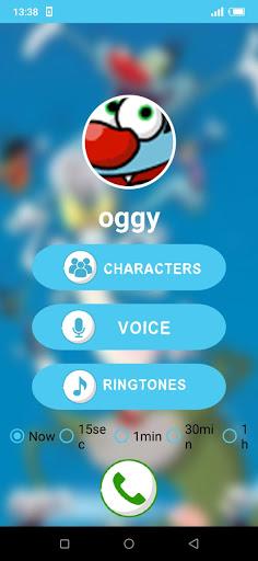 fake call oggy and cookroaches - Image screenshot of android app