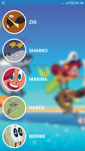 zig and sharko fake call - Image screenshot of android app