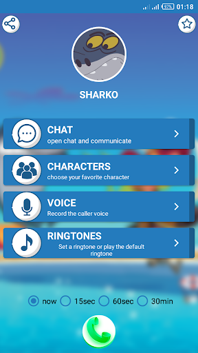 zig and sharko fake call - Image screenshot of android app