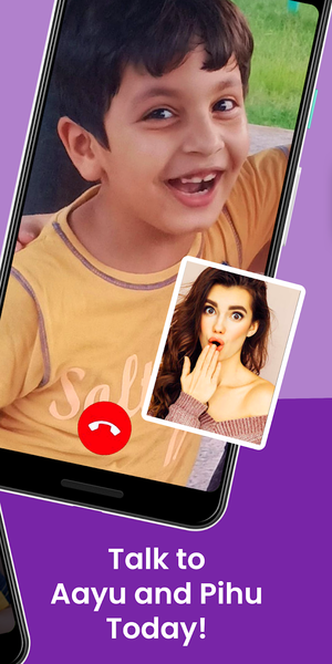 Aayu and Pihu fake Call & Chat - Image screenshot of android app