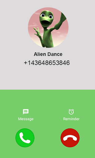 Damee Tu Cosita video call prank -Green Alien Call - Image screenshot of android app