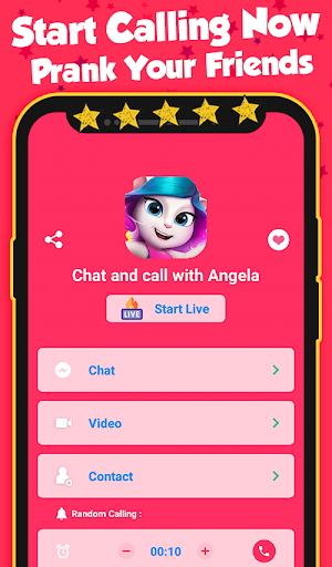 call with Angelas - Image screenshot of android app