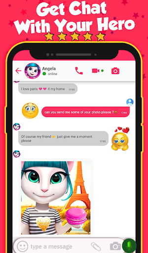 call with Angelas - Image screenshot of android app