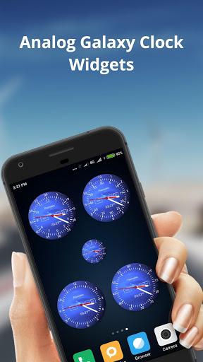 Galaxy Clock Live Wallpapers - Image screenshot of android app