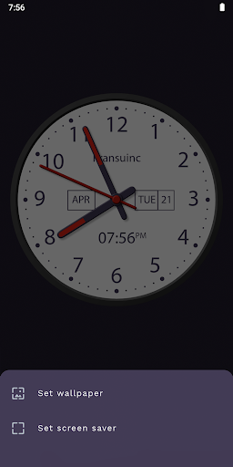 Clock Live Wallpaper - Image screenshot of android app