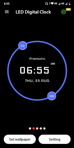 LED Digital Clock - Image screenshot of android app